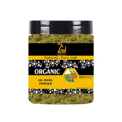 GAGZI All Natural Organic Spices Jal Jeera Powder 200 Gram | Vegan, Plant Based, Gluten Free (Packing May Be Vary) Pack Of 1
