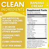 Zero Sugar - Banana Cream Electrolytes Powder - Refreshing Hydration - Caffeine Free Energy with All Natural Ingredients - Vegan, Keto & Paleo - Sugar Free Electrolytes Powder Drink Mix - 37 Servings view 2