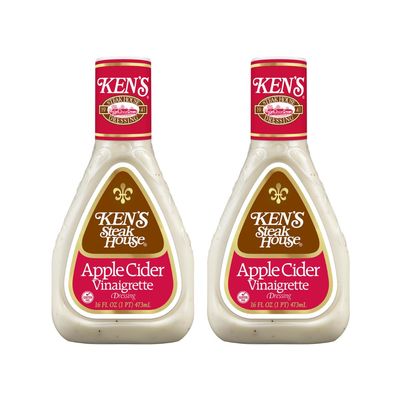Ken's Steak House Apple Cider Vinaigrette Salad Dressing (16 Fl Oz, Pack of 2)