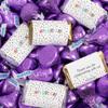 124 Pcs Birthday Candy Party Favors Miniatures Chocolate & Purple Kisses (1.52 lbs) - Colorful Dots view 1