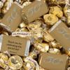 124 Pcs 50th Anniversary Candy Party Favors Miniatures Chocolate & Gold Almond Kisses (1.52 lbs) for Golden Anniversary Giveaways, Decorations & Candy Buffets view 1