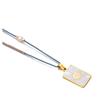 BAIYI HOPE Personalized Medical Alert ID Necklace Rectangle Gold-Tone Stainless Steel Emergency Identification Pendant Necklace for Women and Men/Free Engraving view 2