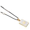BAIYI HOPE Personalized Rectangular Medical Alert ID Necklace for Men Women, Gold-Tone Medic Emergency Pendant, Custom Engraved Blood Thinners Heart Conditions Name ID Tags view 2