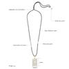 BAIYI HOPE Personalized Rectangular Medical Alert ID Necklace for Men Women, Gold-Tone Medic Emergency Pendant, Custom Engraved Blood Thinners Heart Conditions Name ID Tags view 3