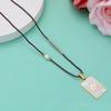BAIYI HOPE Personalized Rectangular Medical Alert ID Necklace for Men Women, Gold-Tone Medic Emergency Pendant, Custom Engraved Blood Thinners Heart Conditions Name ID Tags view 4