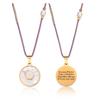 BAIYI HOPE Medical Alert ID Necklace for Women & Daughter Personalized Shell Pendant Medic Health Alarm ID Tag Necklace18-26in Adjustable view 1