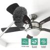 Ceiling Fan Cleaner Duster Reusable Microfiber Ceiling Fan Blade Cleaner Removable Duster with Extension Pole Adjusts 13 to 49.7 Inch for Cleaning Walls Bookshelves Furniture Door Window Top (Gray) view 2