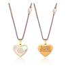 BAIYI HOPE Personalized Heart Medical Alert ID Necklace with Pendant for Women - Custom Engraving for Diabetes Warfarin Dialysis Stroke Pacemakers Med ID Necklace view 1