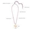 BAIYI HOPE Personalized Heart Medical Alert ID Necklace with Pendant for Women - Custom Engraving for Diabetes Warfarin Dialysis Stroke Pacemakers Med ID Necklace view 3
