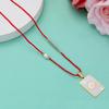 BAIYI HOPE Medical Alert ID Necklace for Women and Men Gold-Tone Stainless Steel Diabetes Health Alarm Tag Pendant with Adjustable Braided Rope 18-26in (Free Engraving) view 4