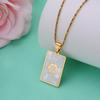 BAIYI HOPE Personalized Medical Alert ID Pendant Acrylic Rectangular Dog Tag Emergency Necklace for Women Girlfriend 20" Chain view 4