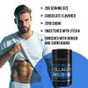 VITASEI Hydrolyzed Collagen Powder for Men - BCAA Enriched with Borojo & Chontaduro - Protein Powder Supplement for Enhanced Workouts, Muscle, Energy - Zero Sugar & Chocolate Flavored - 21 oz view 4
