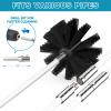 Sealegend 50 Feet Dryer Vent Cleaner Kit/Lint Remover/Fireplace Chimney Brushes/Upgraded Flexible Quick-Snap Brush with Drill Attachment for Easy to use/Cleaning Tools Use with or Without Power Drill view 3