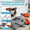 Sealegend 50 Feet Dryer Vent Cleaner Kit/Lint Remover/Fireplace Chimney Brushes/Upgraded Flexible Quick-Snap Brush with Drill Attachment for Easy to use/Cleaning Tools Use with or Without Power Drill view 4