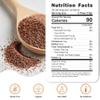 Quay Naturals Organic Ground Flaxseed,1 lb - Flaxseed Meal with Plant-Based Omegas, Fibers & Proteins for Smoothies, Salads, Baking & Yogurt - Non-GMO view 3