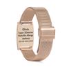 Hdtnhi Personalized Stainless Steel Mesh Loop Medical Alert Bracelets Free Engraving Adjustable Emergency ID Medical Alert Jewelry view 2