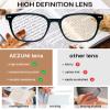 AEZUNI Large Frame Reading Glasses for Women Trendy Square Readers Eyeglasses 1.0 1.5 2.0 2.5 3.0 3.5 4.0 5.0 6.0 (Black, 1.50) view 4
