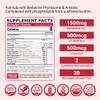 Berberine Supplement 1500mg,Sugar Free Berberine with Ceylon Cinnamon Gummies,Chromium,Turmeric, Fenugreek for Naturally Metabolism Balanced, Berberine HCl from Indian Barberry Extract, 120 Cts view 2