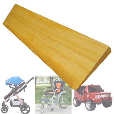 WINGWEI Portable Ramps for Steps for Elderly Walker Wood Threshold Ramp for Wheelchair, Lightweight 0.4-2 Inch Rise Height Curb Ramps for Doorways Scooter Strollers (Size : 50x10x2cm)