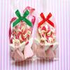 200 Pieces Mini Twist Tie Bows Satin Ribbon DIY Twist Bow Crafts Gift Wrapping Bows for Candy Bags, Christmas, Wedding, Party Present Decoration (Red, Green) view 3
