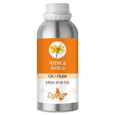 Crysalis Arnica Oil Cosmetic Grade (250 ml / 8.45 fl oz) - for DIY Skin and Hair Care Ideal for Massage Oils Serums Balms and Beauty Formulations