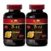 b12 vitamin pills - METHYLCOBALAMIN VITAMIN B-12 5000 - sports nutrition endurance & energy herbal products, immune complex, immune system pills, energy booster, endurance stamina - 2 Bottles 120 Tabl view 1