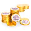 80 Pcs Birthday Candy Party Favors Chocolate Coins by Just Candy - Gold view 1
