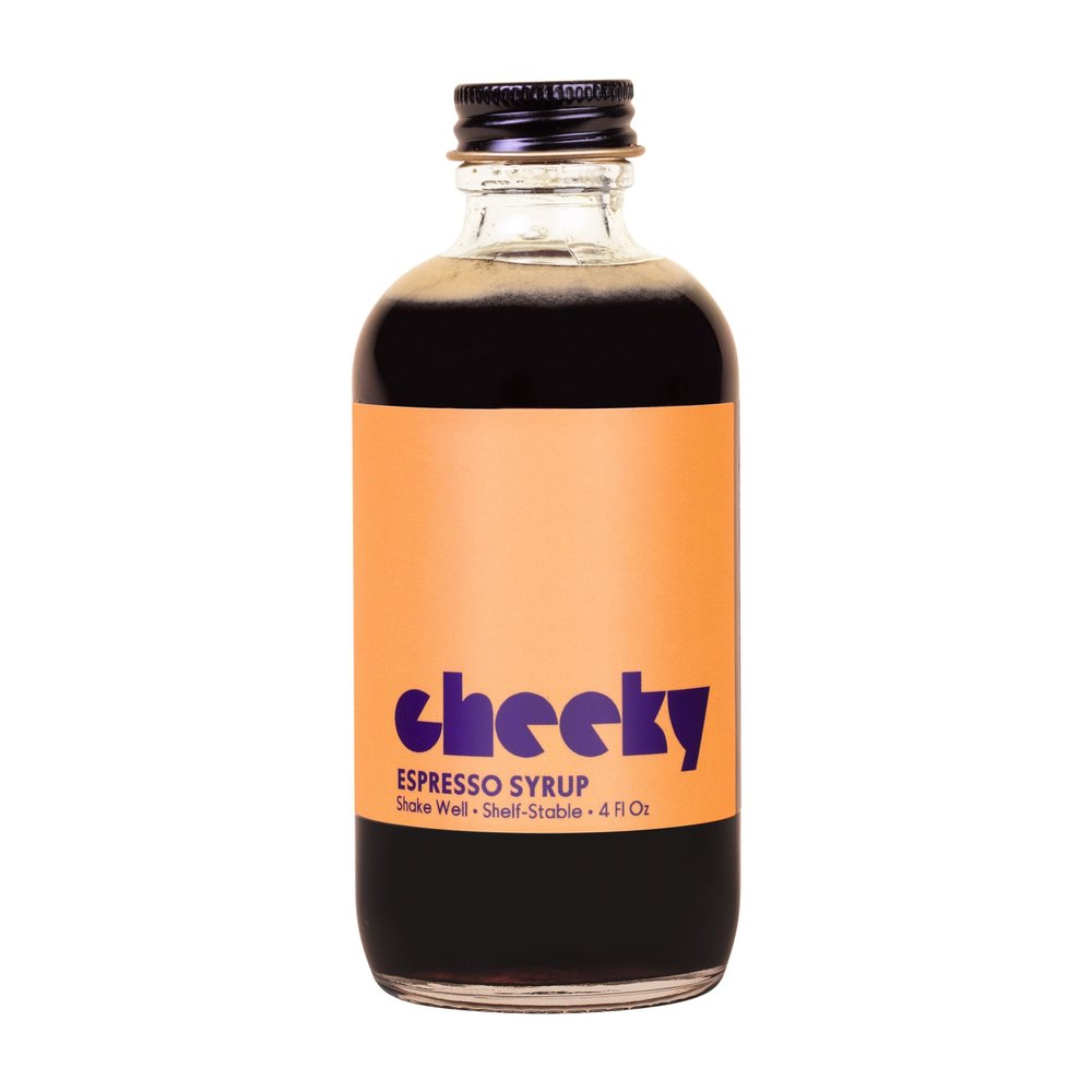 Cheeky Cocktails Espresso Syrup, Bar Quality, Made With Single-Origin Beans, No Artificial Flavors or Preservatives, 4 Fl Oz (2-Pack)