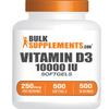 BulkSupplements.com Vitamin D3 10000IU Softgels - Cholecalciferol, D3 Supplement, Vitamin D 10000 IU - 1 Vitamin D3 Softgel (250mcg of Vitamin D) per Serving - 500-Day Supply, 500 Softgels view 1