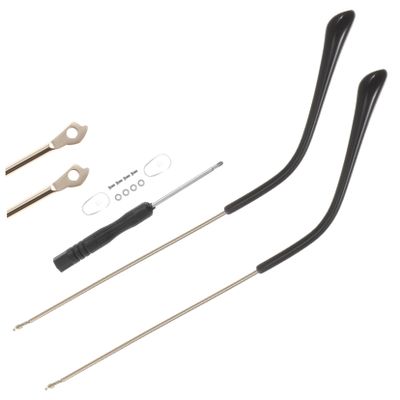 KALLORY 1pair Replacement Eyeglasses Arms Stylish Alloy Temples for Eyewear Repair Easy to Install Non-Slip Design for Fashion Eyeglasses