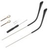 KALLORY 1pair Replacement Eyeglasses Arms Stylish Alloy Temples for Eyewear Repair Easy to Install Non-Slip Design for Fashion Eyeglasses view 1