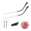 KALLORY 1pair Replacement Eyeglasses Arms Stylish Alloy Temples for Eyewear Repair Easy to Install Non-Slip Design for Fashion Eyeglasses view 3