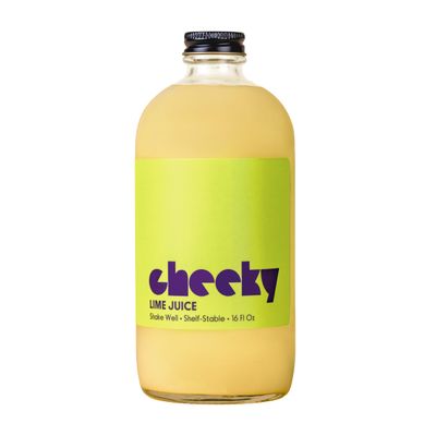 Cheeky Cocktails 100% Lime Juice, Bar Quality, Not from Concentrate, No Artificial Flavors or Preservatives, 16 Fl Oz