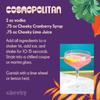 Cheeky Cocktails Cranberry Syrup, Bar Quality, No Artificial Flavors or Preservatives, 4 Fl Oz (2-Pack) view 4