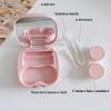 Tekalobr Contact Lens Case with Cleaner Washer, Portable Contact Lens Travel Kit with Mirror Remover Tool Tweezers Solution Bottle Mini Container Holder Storage Box for Outdoor Daily view 2