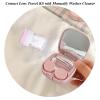 Tekalobr Contact Lens Case with Cleaner Washer, Portable Contact Lens Travel Kit with Mirror Remover Tool Tweezers Solution Bottle Mini Container Holder Storage Box for Outdoor Daily view 3