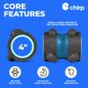 Chirp Wheel XR Massage Roller for Neck & Headache Relief  Rejuvenate Body, Spinal Care & Tension Through Thumb Pressure Release | High-Density Foam for Physical Therapy, 500lbs Capacity, 4" Mint view 4