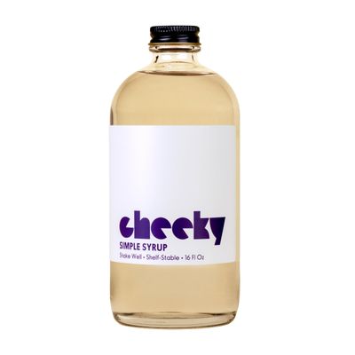 Cheeky Cocktails Simple Syrup, Bar Quality, Pure Cane Sugar, 1:1 ratio, No Artificial Flavors or Preservatives, 16 Fl Oz