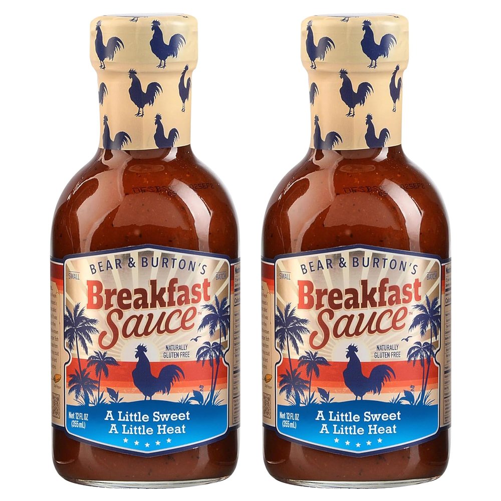 Bear and Burton's Breakfast Sauce 2 Pack | A Savory & Spicy Breakfast Bundle from the Makers of W Sauce | 12 Fl Oz - 2 Pack
