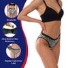 KARSWATT Washable Absorbent Incontinence Underwear for Women Leak Proof Postpartum Panties for Bladder Leaks 2 Pack (Large, Leopard A-Leopard B) view 4