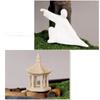Fake Plants Artificial Tree Bonsai Realistic Cypress and Moss Small Pavilion and Ceramic Villain Chinese Bonsai Indoor Office Decoration Bonsai Bonsai Tree view 3
