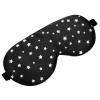 ALASKA BEAR Natural Silk Sleep Mask, Super Smooth Eye Mask (Black Stars) view 2