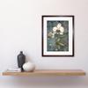 Artery8 Orchid Flower Blooms Pastel Colour Art Nouveau Artwork Framed Wall Art Print 12X16 Inch view 2