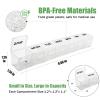 2 Pack Weekly Pill Organizer, Large 7 Day Pill Case, Daily Vitamin Case Medicine Box, AM/PM Pill Containers for Medicine Supplements Fish Oil (White & Khaki) view 2