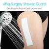 14 Pack 4"x10" Waterproof Adhesive Island Dressing for Knee Replacement Post-Surgery Recovery Bordered Gauze Bandages with Non-Stick Pad for Hip Surgical Incision Care Shower Protection view 3