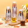 Tenceur 150 Pcs Thanksgiving Cups Disposable 14 oz Clear Thanksgiving Plastic Cups Turkey Glasses Drinkware for Happy Friendsgiving Decorations Autumn Fall Party Supplies view 4