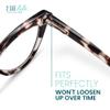 2SeeLife Premium Cat Eye TR-90 Reading Glasses for Women  NarrowMedium Fit, Sturdy Frame, Spring Hinges, Stylish Readers, Clear Tortoise, +0.50 view 4
