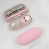 Eyeglass Case Double Sided Travel Size Cute Portable Contact Lens Box 2 in 1 Multifunction With Tool for Daily Outdoor Office view 2