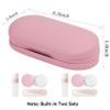 Eyeglass Case Double Sided Travel Size Cute Portable Contact Lens Box 2 in 1 Multifunction With Tool for Daily Outdoor Office view 4