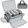 LEFORZ Medical Bag Home Health Nurse Bag Empty First Aid Storage Bag with Detachable Divider Medical Supplies Bag for Nursing Student,Therapist,Doctors(Grey) view 1